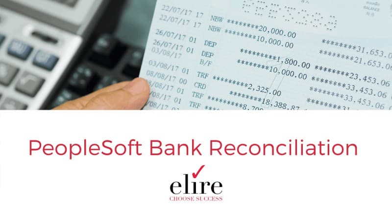 PeopleSoft Bank Reconciliation