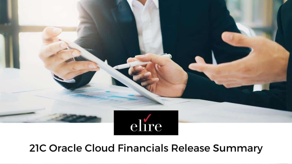21C Oracle Cloud Financials — Elire Consulting