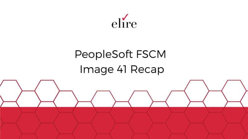 PeopleSoft FSCM Image 41 Recap