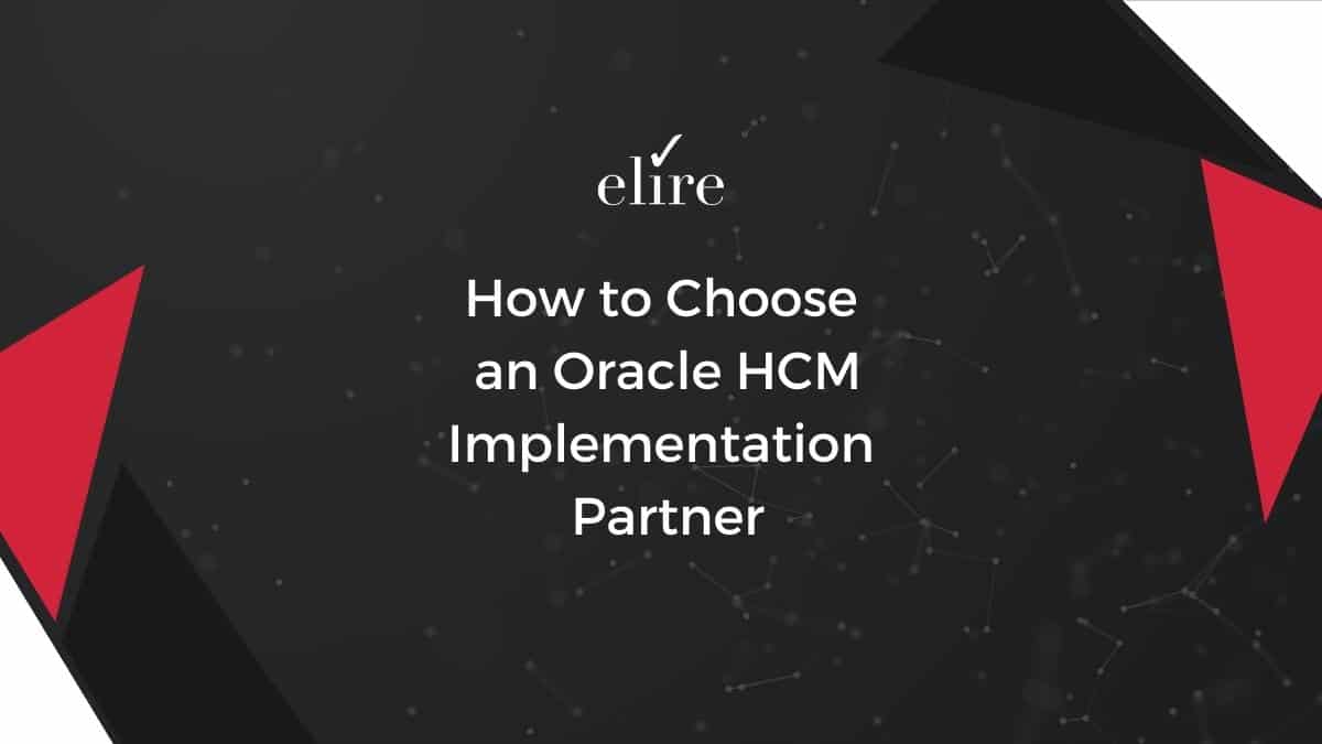 oracle cloud hcm implementation partner selection