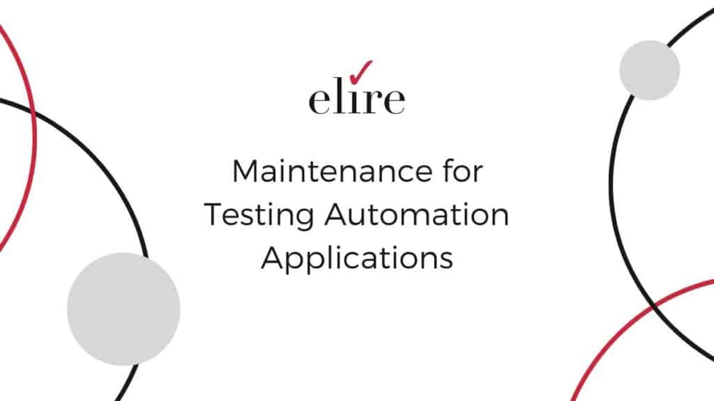 testing automation maintenance