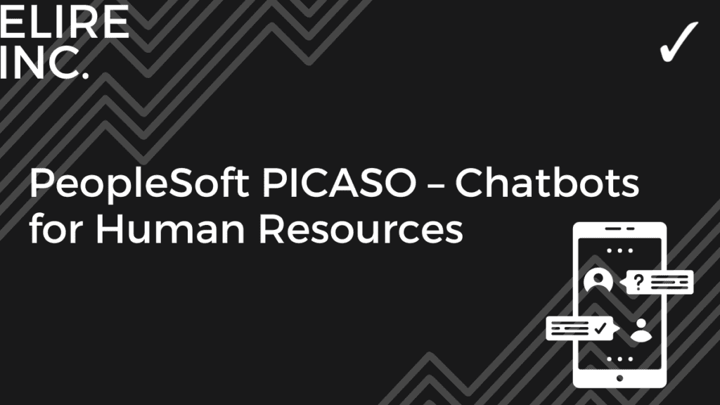Using PeopleSoft PICASO chatbots in Human Resources
