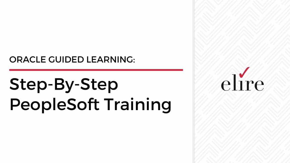 Oracle Guided Learning for PeopleSoft