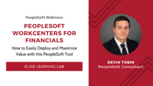 peoplesoft workcenters for financials