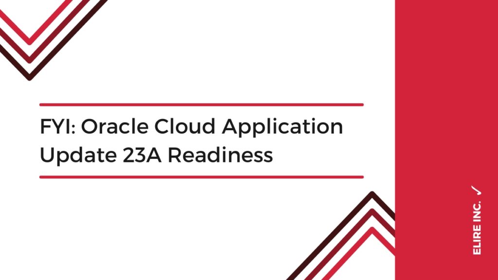 Oracle Cloud HCM 23A Release