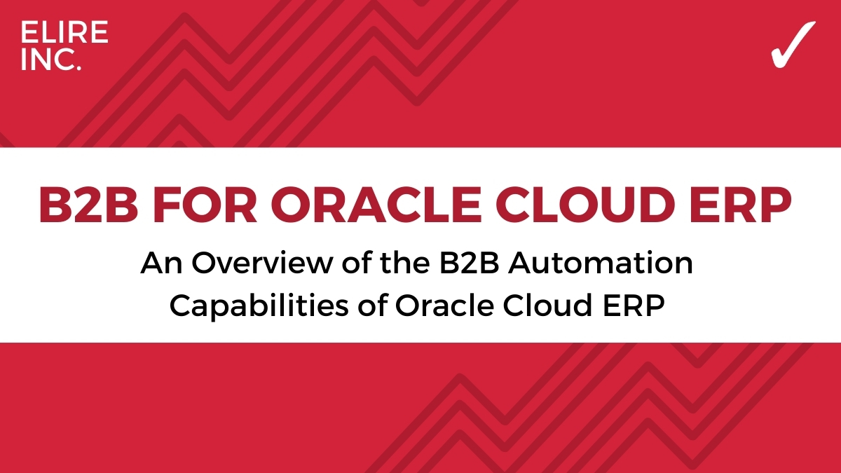 B2B for Oracle Cloud ERP
