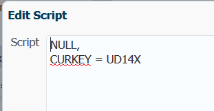 Edit Script - NULL, CURKEY = UD14X
