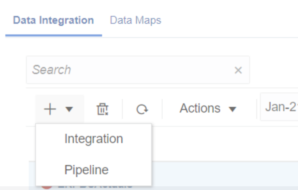 create Oracle data integration pipeline