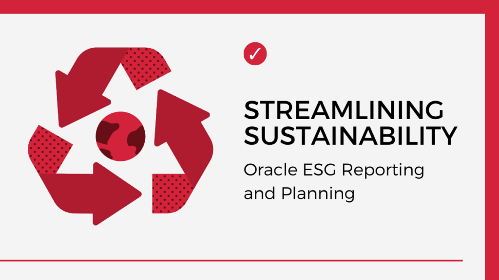 Oracle Cloud EPM for ESG Reporting & Planning