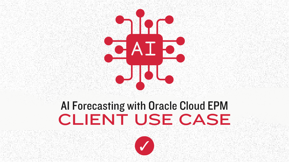 AI Forecasting with Oracle Cloud EPM