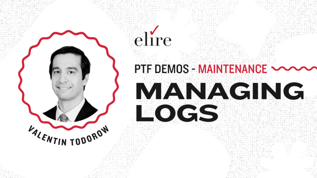 PeopleSoft Test Framework Log Manager